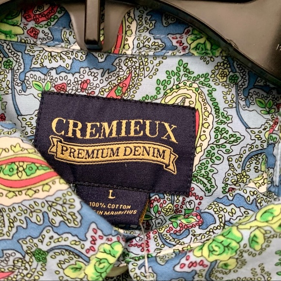 Daniel Cremieux Pearl Snap Paisley Shirt Large - Picture 8 of 8
